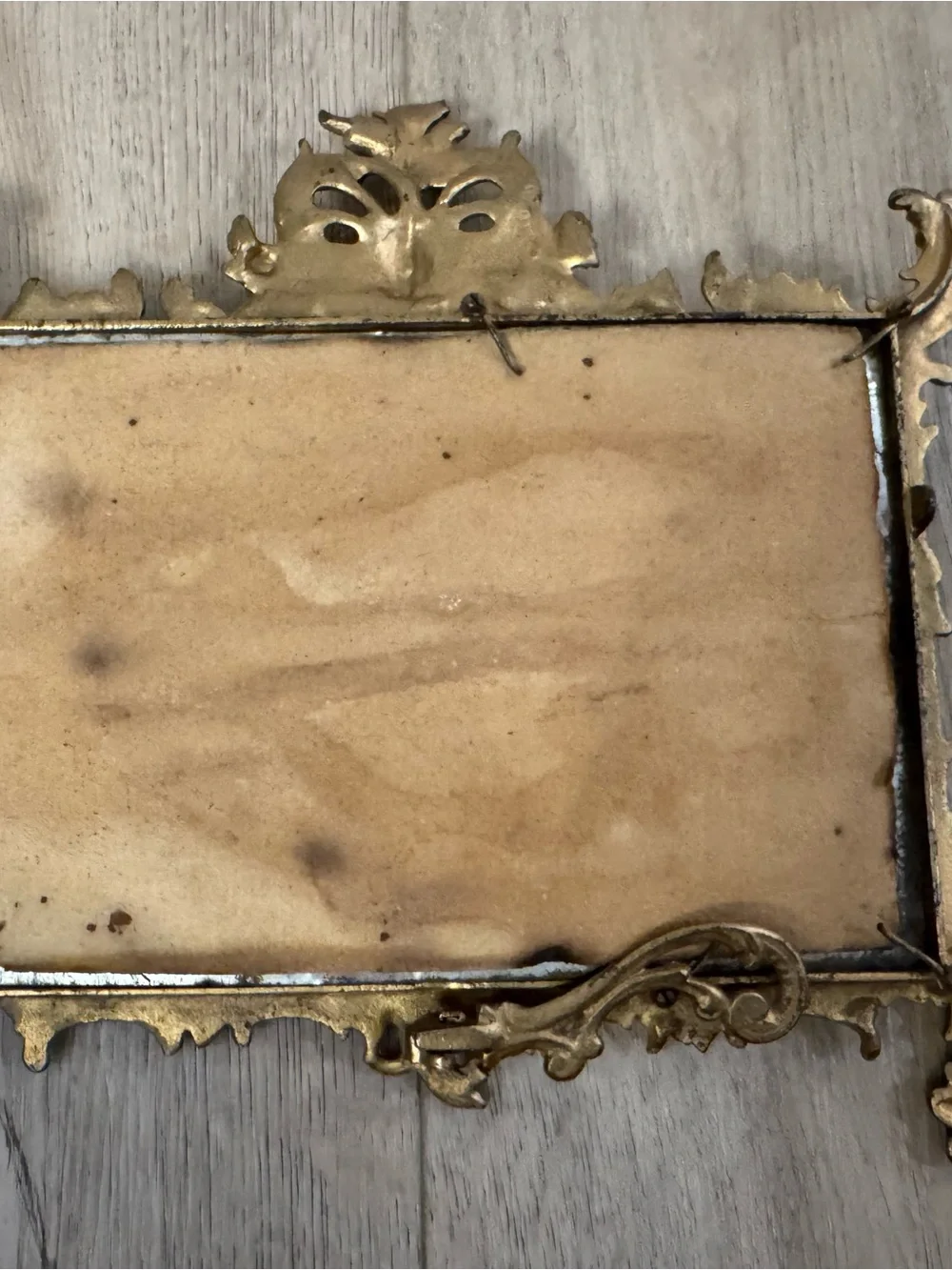 ANTIQUE GILDED BRONZE ORNATE FRAME